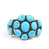 Image 1 : Navajo Silver Turquoise Bracelet-Roie Jacque