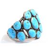 Image 2 : Navajo Silver Turquoise Bracelet-Roie Jacque