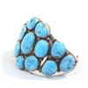 Image 4 : Navajo Silver Turquoise Bracelet-Roie Jacque