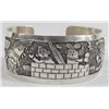 Image 2 : Navajo Sterling Storyteller Bracelet- Hallmarked B