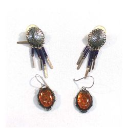 Two Pair of Pierced Earrings