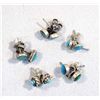 Image 1 : 40 Pair Turquoise Post Earrings