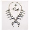 Image 1 : Navajo Squash Blossom Necklace,Ring,Earrings Set