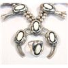 Image 3 : Navajo Squash Blossom Necklace,Ring,Earrings Set