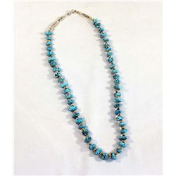 Navajo Sterling and Turquoise Necklace