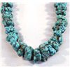 Image 2 : Navajo Graduated Turquoise Nugget Necklace