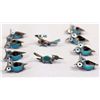 Image 2 : 10 Zuni Silver Channel Inlay Owl, Roadrunner Pins