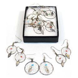 Dream Catcher Earrings - 8 Pair