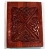 Image 1 : Celtic Design Hand Carved Wood Covered Scrap Book