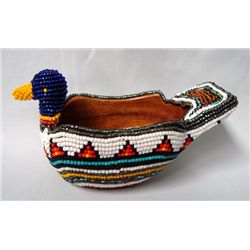 Original Hand Beaded Wooden Duck-Kills Thunder