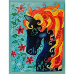 Original Acrylic on Canvas Painting-Kills Thunder