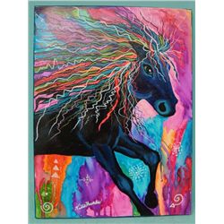 Original Acrylic Painting on Canvas-Kills Thunder