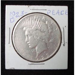 1923 D Peace Dollar