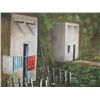 Image 2 : Signed Oil Painting on Board Adobe Village Scene
