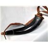 Image 1 : Authentic Powder Horn With Leather Strap
