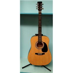 Esteban Acoustic Guitar and Proel Guitar Stand