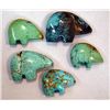 Image 1 : 5 Zuni Bear Fetishes