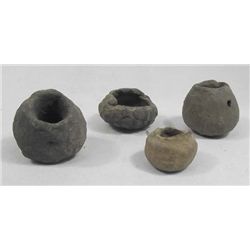 4 Prehistoric Mimbres Child's Pottery