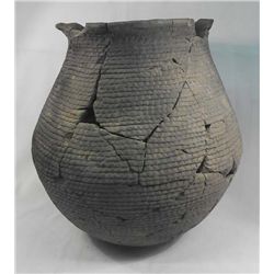 Large Prehistoric Mimbres Corrugated Olla