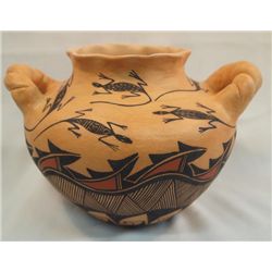 Acoma Double Handled Lizard Vase - Sharon Stevens