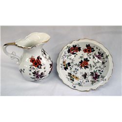 Norcrest Fine China Pitcher & Bowl