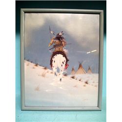 Framed Print Native American Horseman  - Vann