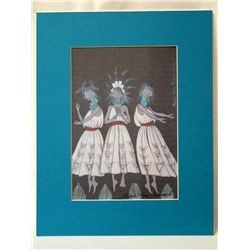 Navajo-Santa Clara Signed Print-Michelle Sisneros