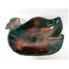 Image 2 : Beaded Wooden Duck Shape Bowl by Kills Thunder