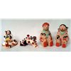 Image 1 : 4 Miniature Composition Storyteller Dolls