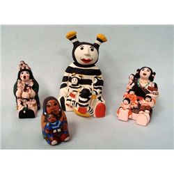4 Miniature Story Teller Dolls