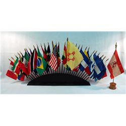 Flags Of The World On Stand