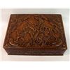 Image 1 : Embossed Leather Covered Cigar Box