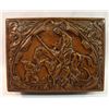 Image 3 : Embossed Leather Covered Cigar Box