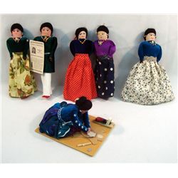 6 Navajo Hand Made Dolls