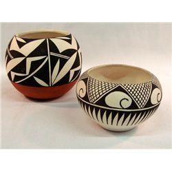 2 Acoma Bowls Signed
