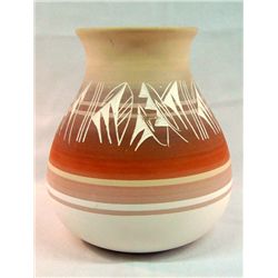 Large Navajo Etched Jar Signed