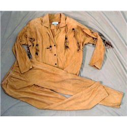 Suede Pants and Shirt