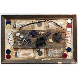 Framed Old West Artifacts