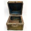 Image 5 : Antique Treasure Box Brass Cowhide Wood