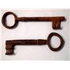 Image 1 : Set of 2 Antique Hand Forged Keys - Texas Estate
