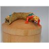 Image 4 : Mango Wood Keepsake Lidded Boxes Clay Lizards Tops