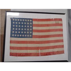 Antique Small Silk 44 Star U.S. Flag