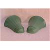 Image 1 : A Pair of Sage Green Wall Pockets by Keith...