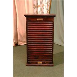 A Railway Roller Door Ticket Cabinet with...