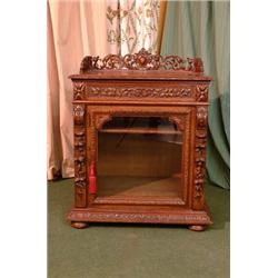 A Heavily Carved Victorian Gothic Revival...