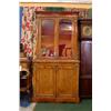 Image 1 : A Mid 19th Century Walnut Library Bookcase...