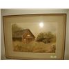 Image 1 : Water Color Signed by Florence Powell (Ca. Artist) -- Approx, 28" x 21"