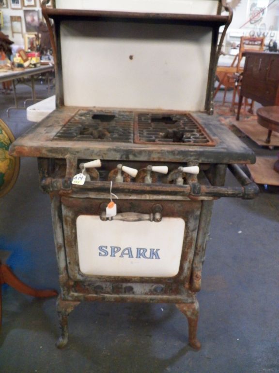Antique Spark Gas Stove Appx. 30x24x48