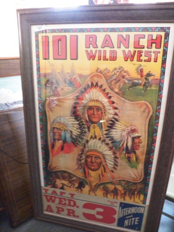 101 Ranch Wild West Poster Framed -- approx 34