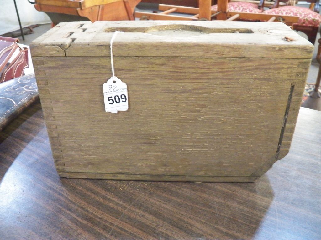 Vintage Wood Ammo Box